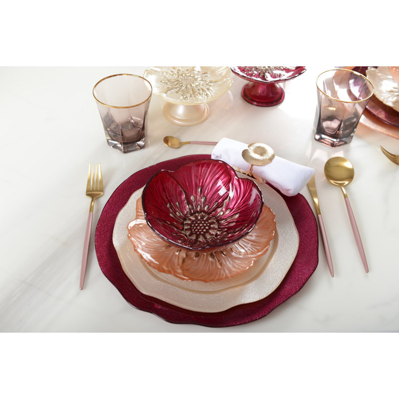 SALMON DINNER PLATE Set of 6, Beige