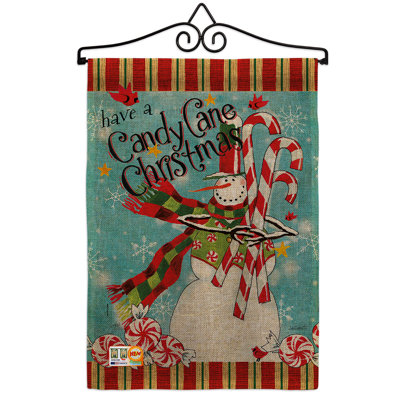 Double Sided 18.5'' H x 13'' W Polyester Christmas Flag Set