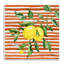 Juicy Lemon Vine on Red Wall Plaque, design by Paul Brent