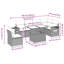 Ensemble de canapé de patio 7 pièces avec coussins en rotin de polyester-1000011413-1000011408