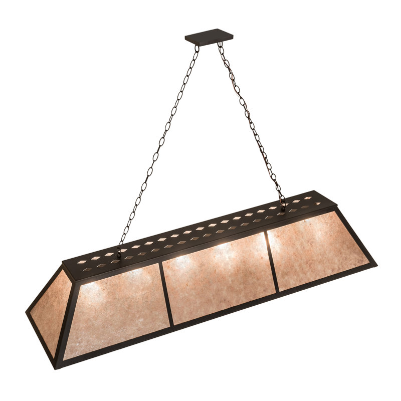 Rustic Lodge 6 - Light Pendant, 47" H x 70" W x 17" D, Oil Rubbed Bronze