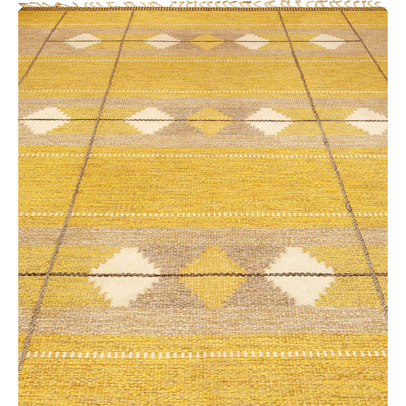 Vintage One-of-a-Kind Rectangle 5'5" x 8' Flatweave Area Rug