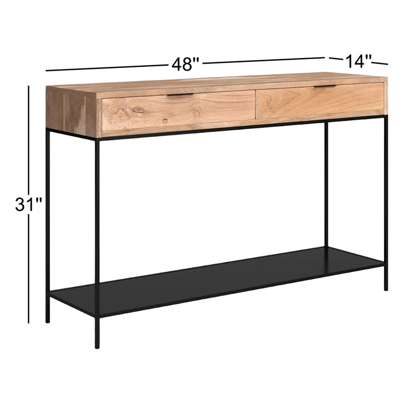 Joliet 48'' W Solid Wood Console Table
