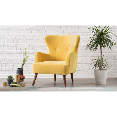 Fauteuil à oreilles rembourré Plattville