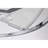 Ahnika 26 Inch Silver Chrome Finish 6 Light, 3 Blade Ceiling Fan with Remote