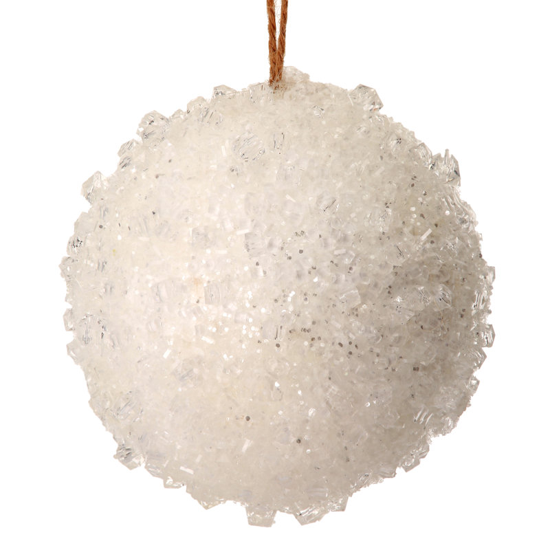 Ornement boule, Blanc