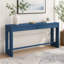Console en bois de style U avec tiroir et pattes ovales découpés-475501748