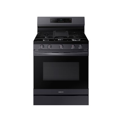 6.0 cu. ft. Smart Freestanding Gas Range with Integrated Griddle -  Samsung, NX60A6511SG