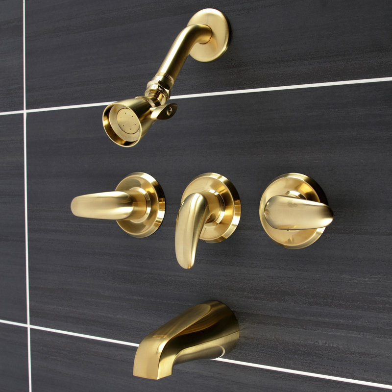 Robinet de douche en laiton Legacy, Laiton brossé
