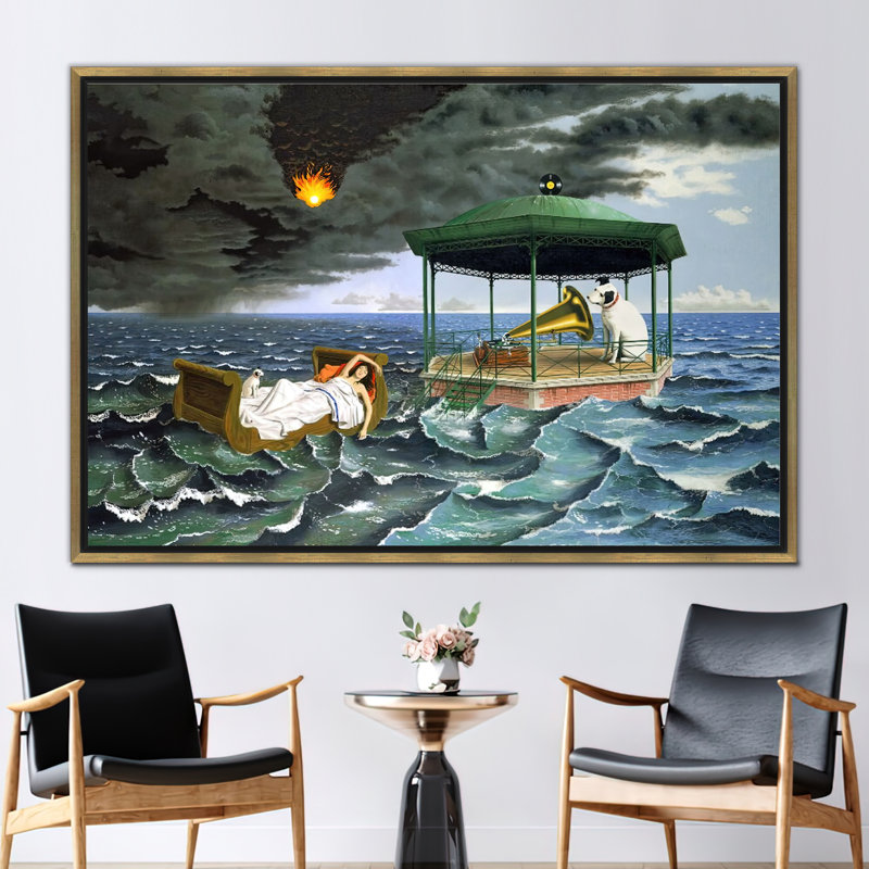 Print on Canvas, Gold Floater Framed, 80 cm H x 110 cm W