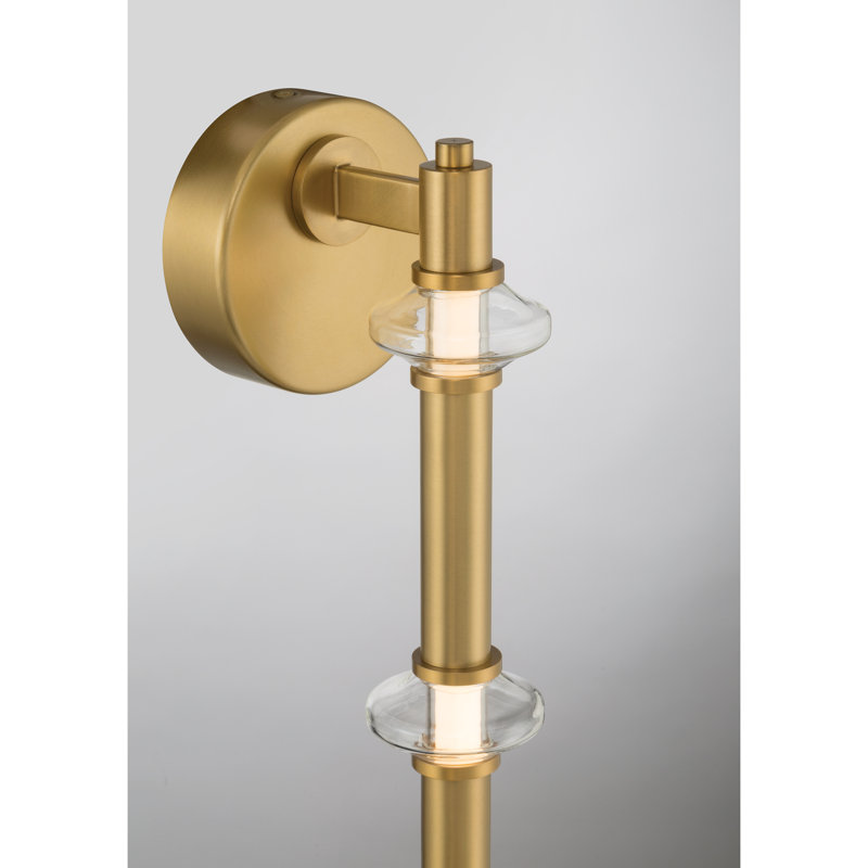 Pearl 21.5" High LED Wall Sconce, Brass