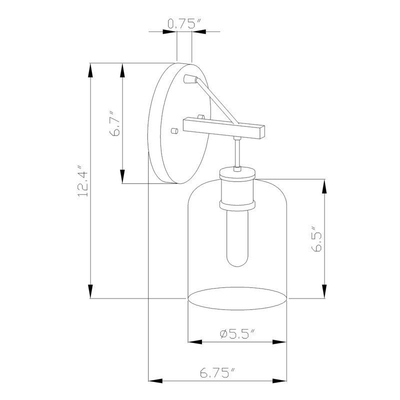 Liudger Armed Sconce