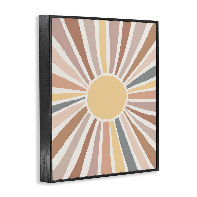 «Southwestern Desert Sun», impression, H 20 po x l 16 po , Giclée encadrée noir minuit