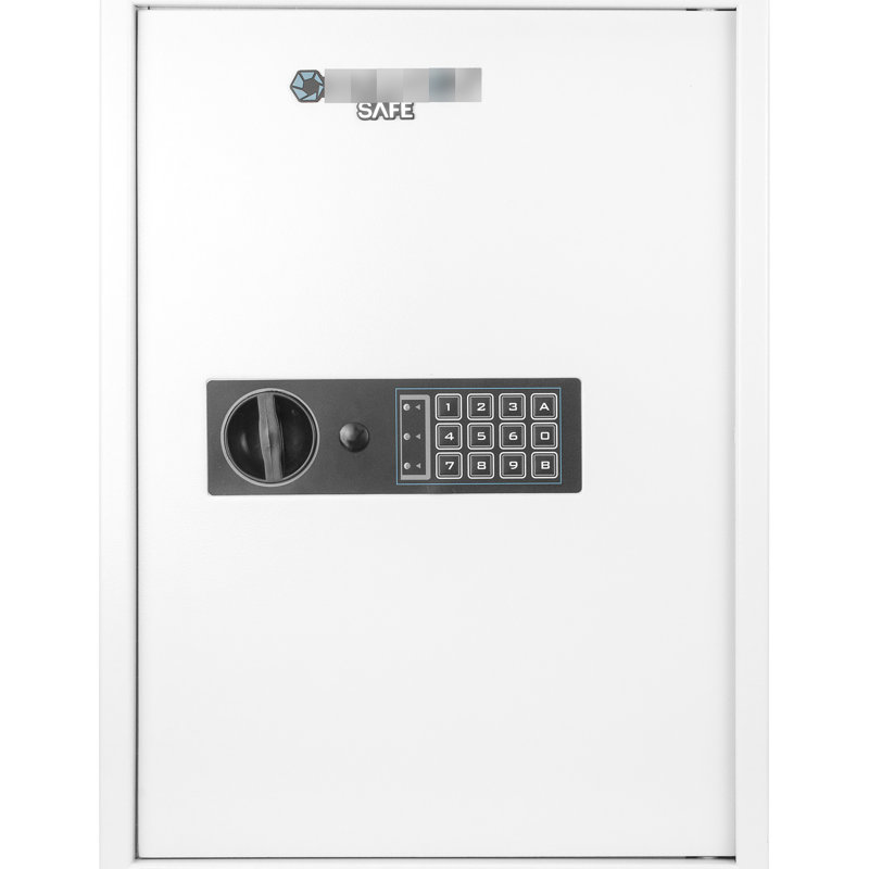 100 Keys Cabinet Safe - White, Equipped With Advanced Digital Lock 100 Wall Convenient Keypad