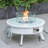 Kliyah Round Propane Smokeless Fire Pit Table-1650666137