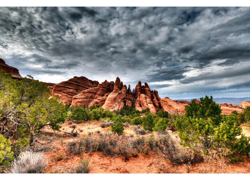 Reproduction de photo sur toile tendue, "grès ailettes-utah" par scott barlow, H 9 po x l 12 po
