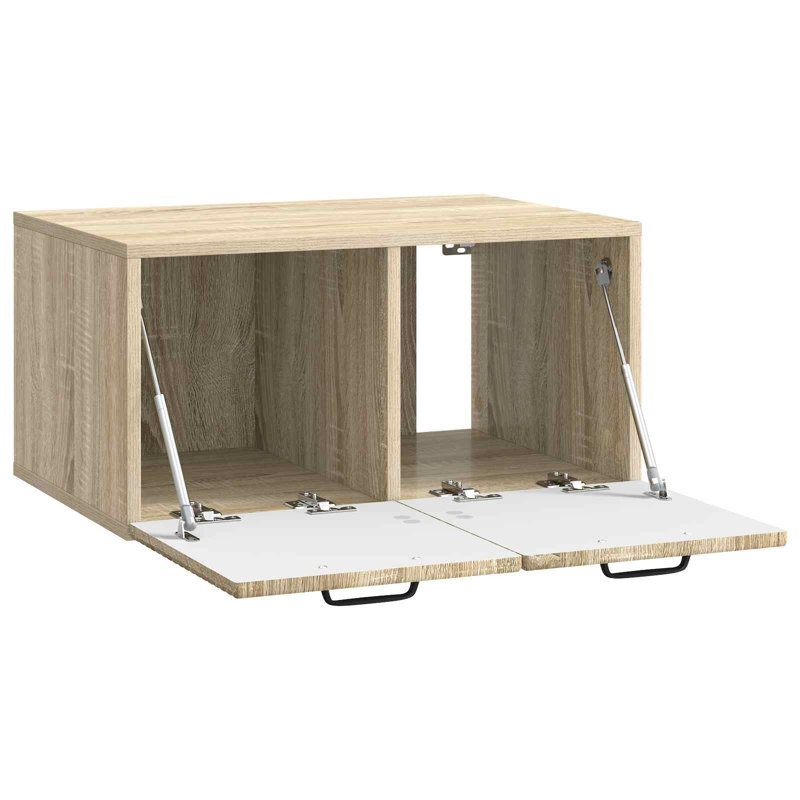 Unfinished TV Stand, 30cm H x 59.5cm L x 41cm W, Sonoma Oak