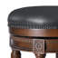 Tabouret de comptoir pivotant de 26 à 30 po de hauteur avec structure en bois massif-272382627