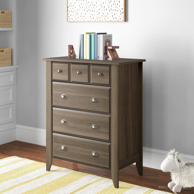 Deundray 34.75'' W 4 - Drawer Dresser, Diamond Ash