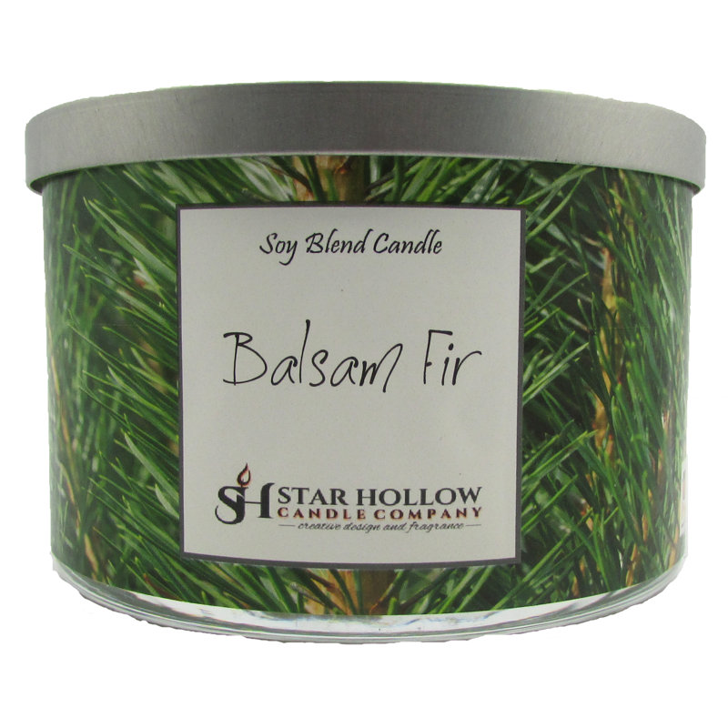 Balsam Balsam Fir Scented Jar Candle, 3.25" H x 5" W x 5" D