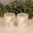 Flameless Candle with Glass Holder