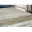 5' X 8' Beige and Brown Abstract Power Loom Distressed Non Skid Area Rug