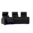 Diamond Stitch Upholstered Power Reclining Home Theater Seating with Cup Holder-25315507