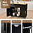 Drop-Leaf Kitchen Island Cart with Rubber Wood Top-116580818