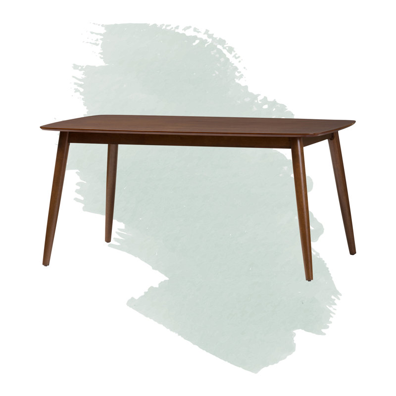 Charell Solid Wood Base Dining Table, Brown