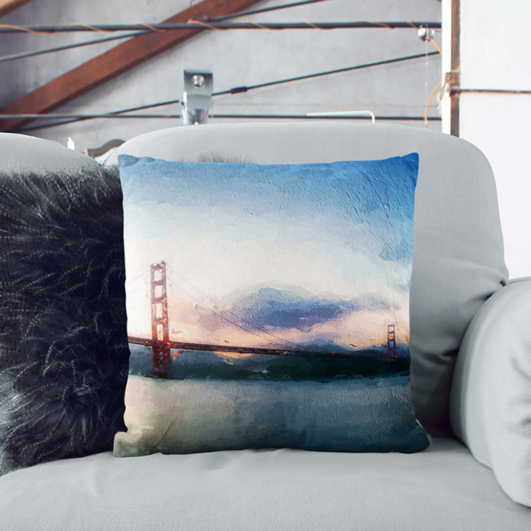Golden Gate Bridge Cushion with Filling