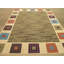 Wool Geometric Area Rug in Green