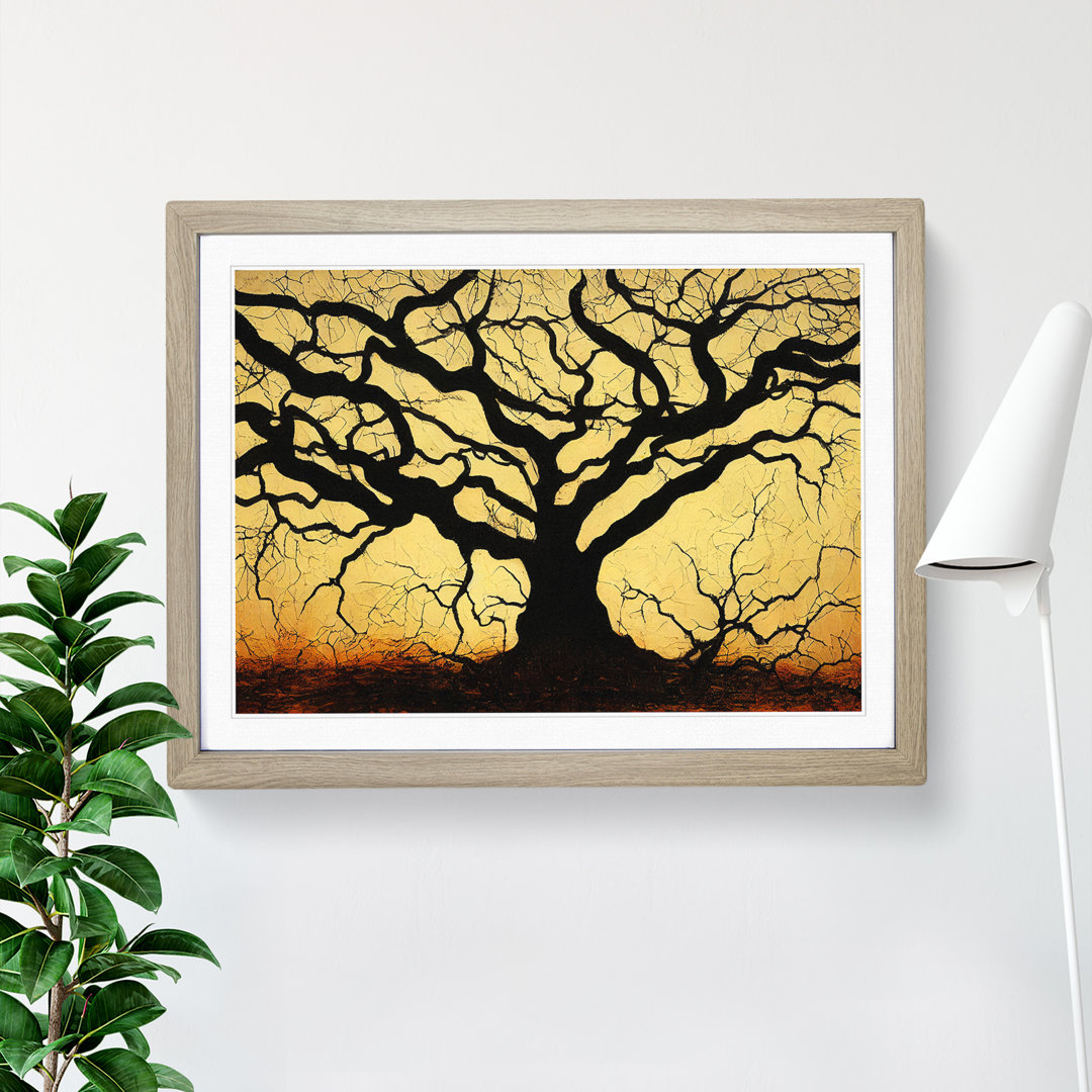 Handsome Oak Tree - Picture Frame Painting