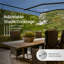 Auvent de terrasse rétractable pour la maison | Auvent de terrasse | Protection contre les rayons UV | Cadre noir manuel | Amélioré 2024-109345752-109194832-63869593
