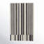 Tapis de style Mid-Century moderne, ivoire / noir Ryo 2 pi x 3 pi-860107054