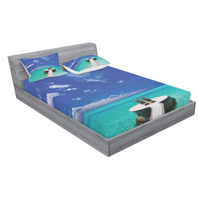 Microfiber Sheet Set, Queen Sheet Set with Fitted Sheet