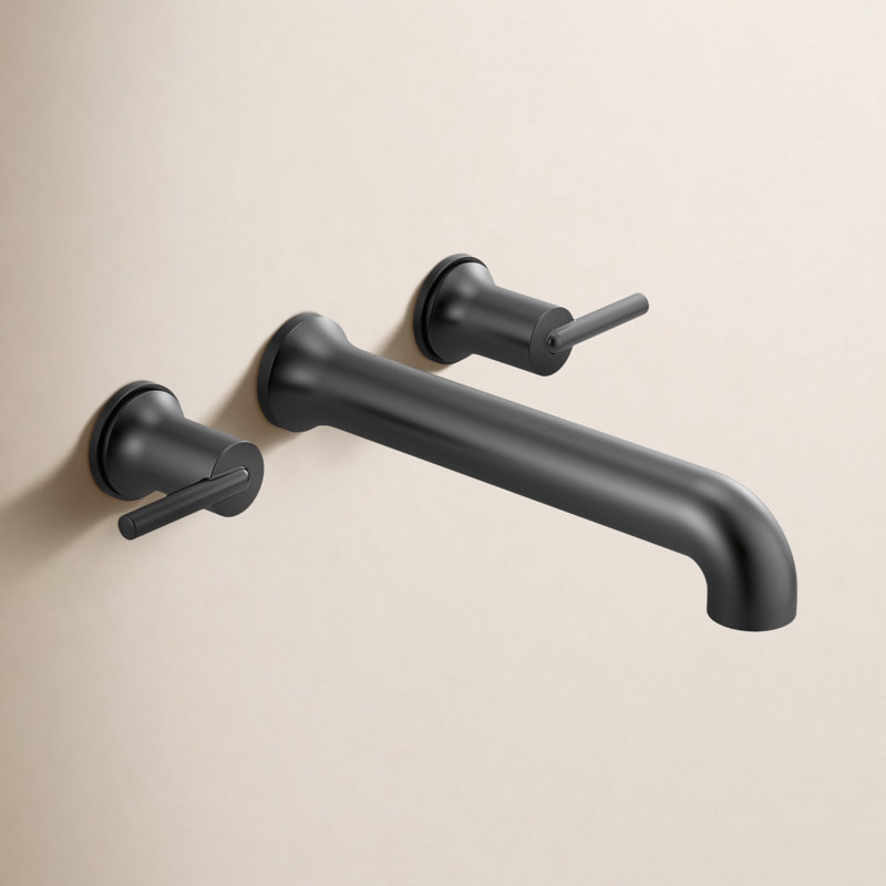 Trinsic Wall Mounted Tub Spout, Matte Black