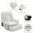 37.79'' Wide Swivel Recliner Chair, Glider Rocking Power Recliner With Massage And Heated-369955321