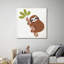 «Brown Sloth», peinture sur toile tendue-1586949657