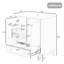 Ensemble de meuble-lavabo 30 po avec lavabo, armoire de salle de bain multifonctionnelle avec portes et tiroir, structure solide et panneau de fibres à densité moyenne-99926287