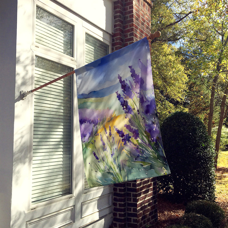 Lavande dans un drapeau de maison aquarelle