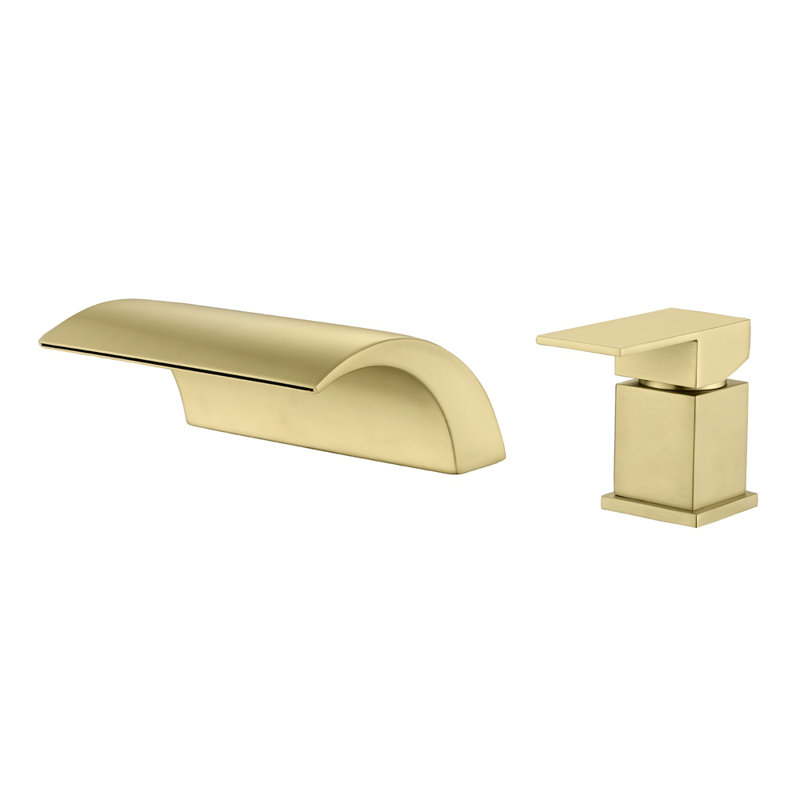 Robinet de salle de bain à poignée simple durable avec tuyau cUPC, résistant à la corrosion et facile à installer