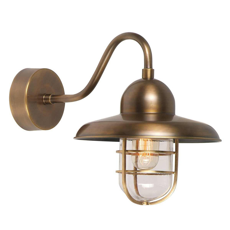 Outdoor Barn Light, Brass