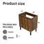 Base de meuble-lavabo de style Shaker de 24 po, 30 po et 36 po seulement, autoportante ou murale avec portes doubles et tablette réglable - Conception à fermeture en douceur et verticale (lavabo non inclus)-754736160-754736161