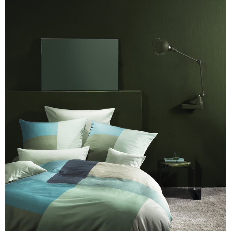 Bed Art S Sateen 205 TC Reversible 2 Piece Duvet Cover Set, Herbs, Single Duvet Cover + 1 Standard Pillowcase 