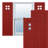 True Fit PVC San Antonio Mission Style Fixed Mount Shutters-64468765-64468753-64468798