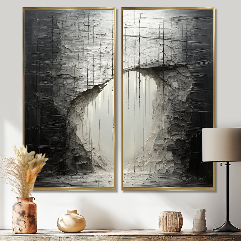 Minimalisme, solitude, méditation, impression sur toile, H 40 po x l 40 po, Reproduction encadrée sans passe-partout, Doré