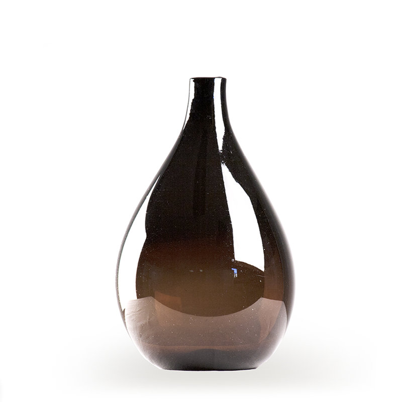 Poseidon Glass Table Vase, Amber