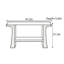 Console Mid-Century moderne en bois massif-1533046170