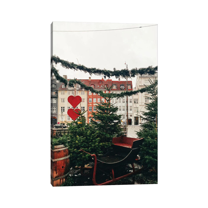 Copenhagen Christmas - Wrapped Canvas Painting, 20.32 cm H x 30.48 cm W