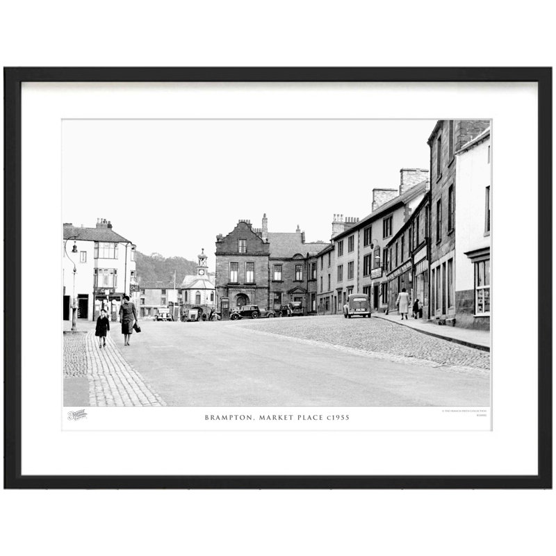 Brampton, Market Place C1955 by Francis Frith - Single Picture Frame Print, 45cm H x 60cm W x 2.3cm D